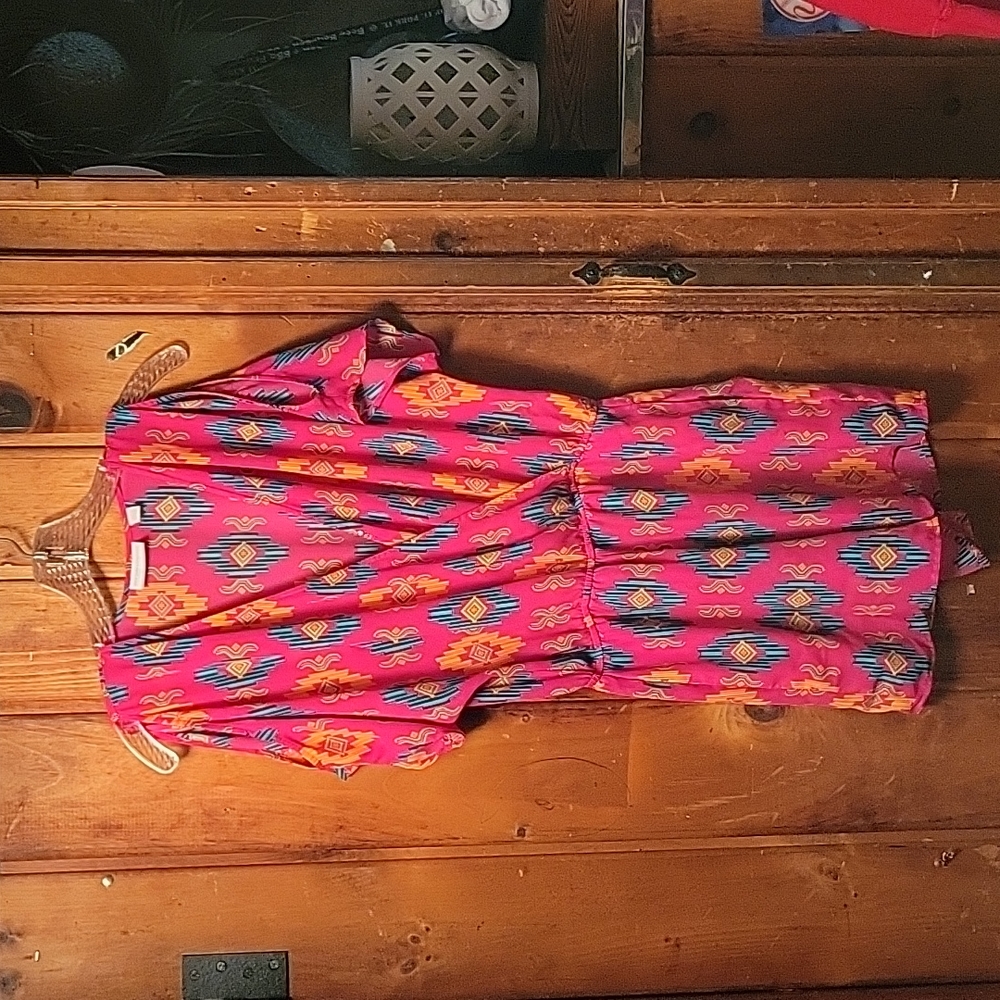 Gently Used Tribal Print Romper Sz S (4-6 US)